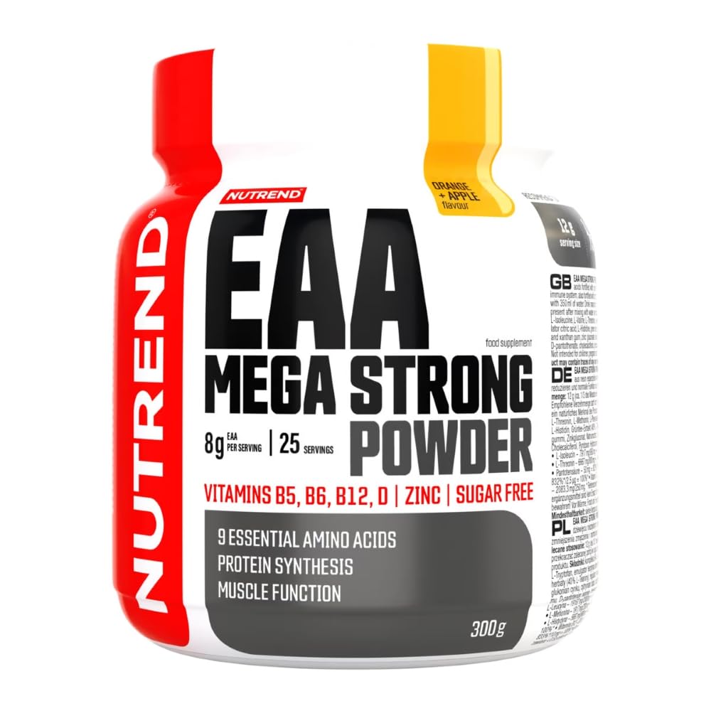 Nutrend EAA Mega Strong Powder, Orange + Apple, 300g