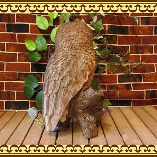 超安い 大きくてリアルなフクロウの置物 ふくろう ｂタイプ オウル