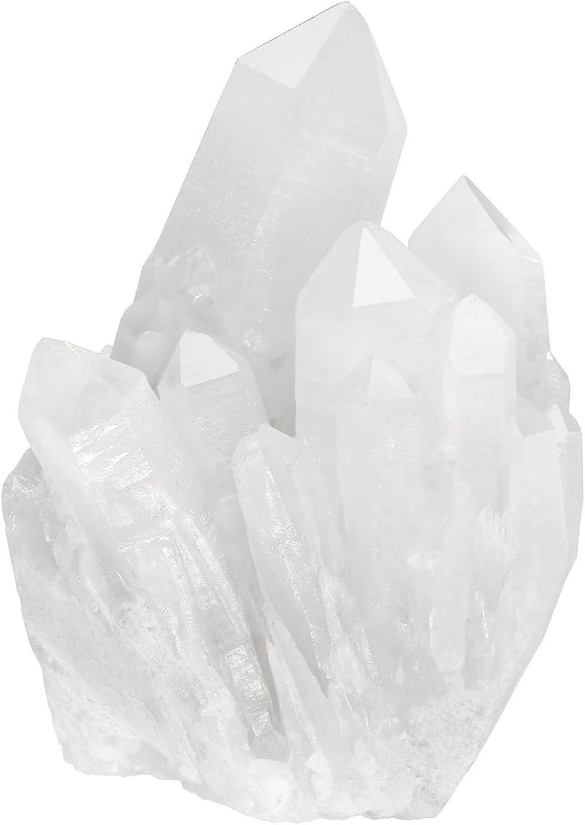 Indoor Fountains & Accessories - Top Plaza Healing Rock Crystal Clear Quartz Cluster Mineral Geode Druzy Specimen 1.85-3.5''(White Crystal Quartz Cluster)