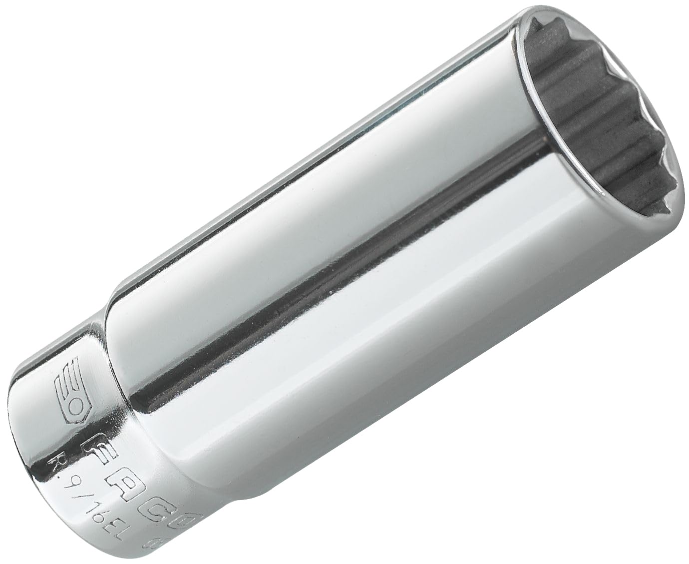 FACOM 1/4 inch Socket Wrench, 12 Point, Long, 9/32, 1 Piece, R.9/32EL