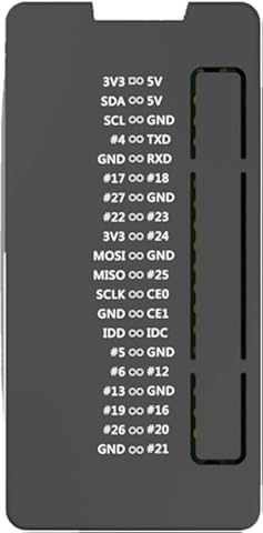Noblik Estuche Protector de Abs para Raspberry Pi Zero/W/WH (Negro)