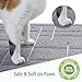 VIVAGLORY Cat Litter Mat Trackpad Litter Trapping Mat, Easy Clean Mess Free Waterproof Anti-Tracking, Muddy Cat Box Catcher for Floor & Indoor, 35