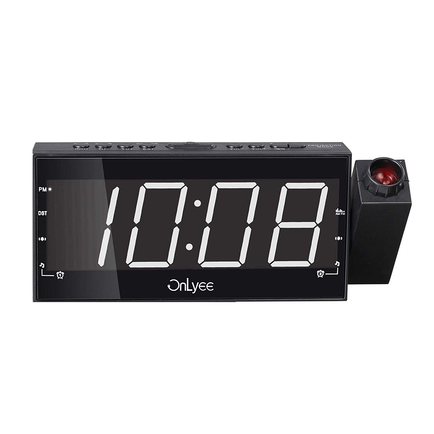 Galleon Onlyee Projection Clock Am Fm Radio Alarm Clock
