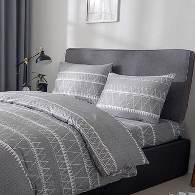 Buy Aztec Duvet Cover Queen Luxury Aztec Bedding Set Grey With White Geometric Triangle Bohemian Pattern Printed With Zipper Closure Ties Ultra Soft Comfortable Breathable Easy Care Durable Queen Aztec Online In Canada B07xfhzz49