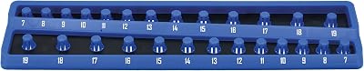 Laser 8633 3/8" Drive Twist Lock Socket Tray Organizer for 26 Sockets