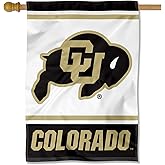 Colorado Buffaloes White Polyester House Banner Flag