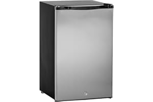 Summerset Grills 4.5 c u. ft. SS Deluxe Refrigerator w/Locking Door