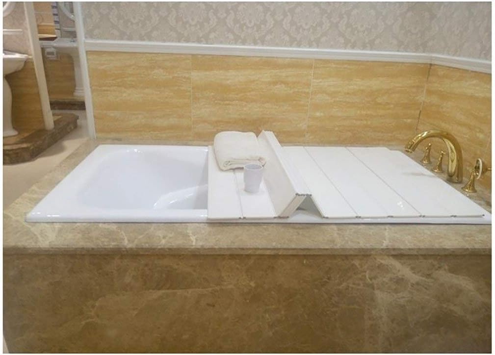 YSYP Bathtub Tray, Bathtub Cover Antidust Folding Dust