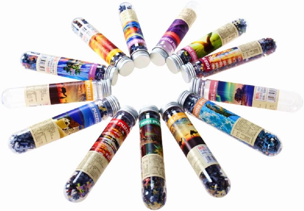 Marvelous Monkey 150 Pieces - Mini Jigsaw Puzzle of Aegean Sea for Adults and Kids/Packaged in a Portable Test Tube Plastic Bottle