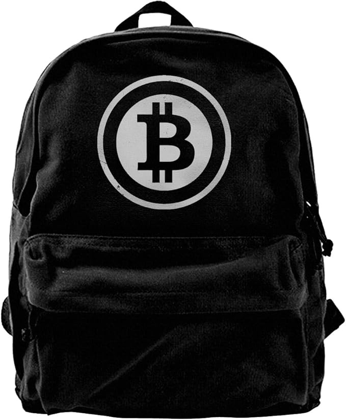 Bitcoin,BTC,Cryptocurrency Canvas Backpack School Laptop