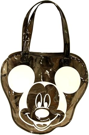 Amazon ディズニー ミッキー マウス ビニールバッグ 黒 ブラック プール 海 夏 バッグ 鞄 バック 東京 ディズニーリゾート限定 グッズ アニメ 萌えグッズ 通販
