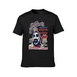 ZNAMUGB Men's Summer Round Neck Horror Movies Hip