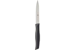 ZWILLING Twin Grip Paring Knife 4-inch/100 mm, Stainless Steel, Black