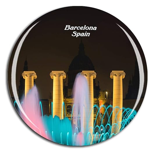 Weekino España La Fuente Mágica Barcelona Imán de Nevera 3D de ...