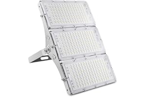 CHARON 300W LED Flood Light, 24000LM Super Bright Outdoor Security Lights with Wider Lighting Angle, 6000K Daylight White, IP66 Waterproof Outdoor Lighting for Garage, Garden, Lawn, Yard, Parking Lot