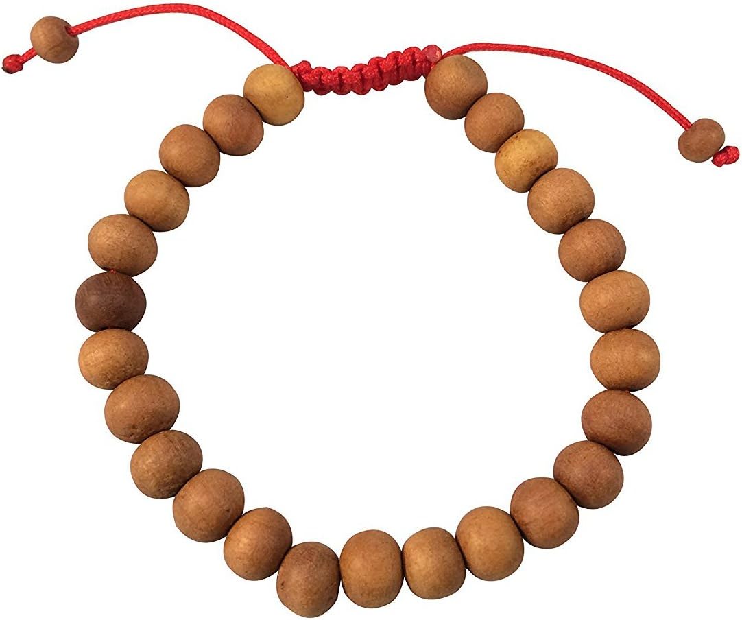 Tribe Azure Tibetan Sandalwood Wrist Mala Bracelet Adjustable Healing Meditation Yoga Buddhist Wood Chakra