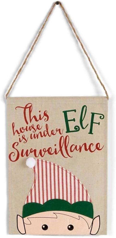 Wreath Hangers - Mud Pie Christmas Holiday Decor Kids Elf Door Wall Hanger