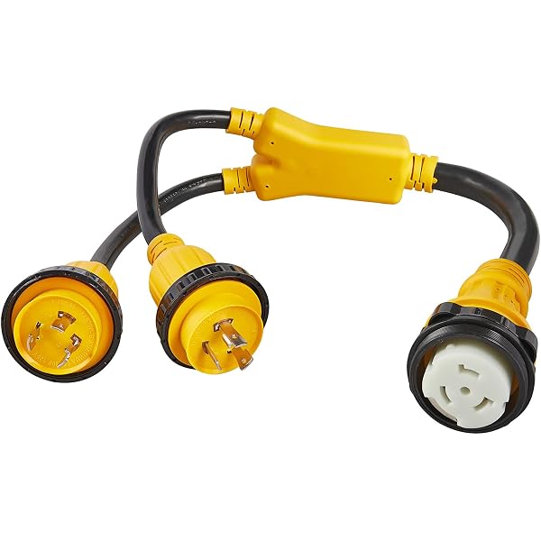 Amazon.com : Marinco Y30-2-30 EEL Y Adapter, 30A 125V Male To (2