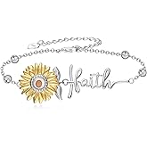 SVODEA Mustard Seed Bracelet 925 Sterling Silver Faith Bracelets for Women Christian Mustard Seed Jewelry Gifts for Women