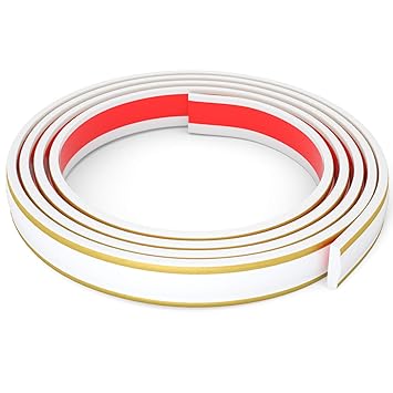 flexible molding trim self adhesive 1 4 inch x 16 feet peel and stick crown molding ceiling molding wall trim for home decor silver building materials amazon com au