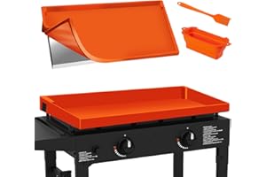 DWNKOVE Silicone Griddle Cover for Blackstone 28 Inch Full Wrap-Around Protection, Heavy-Duty Food Grade Silicone Griddle Mat, All Season Cooking Surface Protective Grill Mat with Accessories