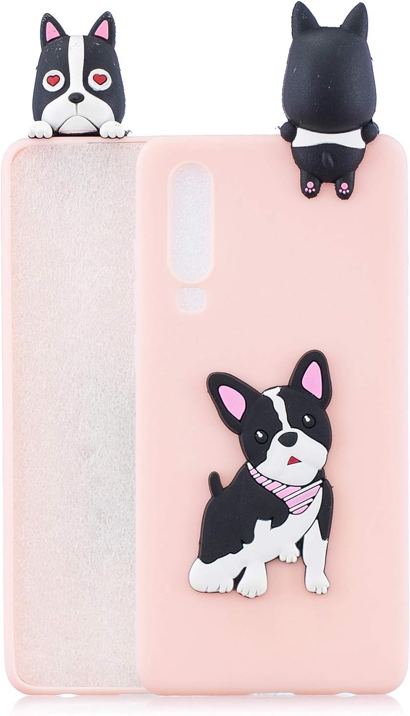 HongYong Compatible with Samsung Galaxy A70 Case, Cute 3D Cartoon Pattern Cute Animal Case Soft Silicone Case Girls Boys Fun Special Phone Case Shockproof Case for Samsung Galaxy A70 - Cute Dog