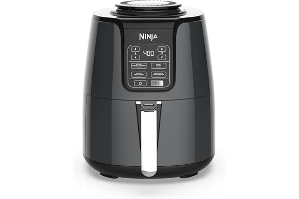 Ninja AF100C Air Fryer, 4-Qt Capacity, Non-Stick, Air Fry, Roast, Reheat, Dehydrate, Charcoal Grey (Canadian Version) - Perfe
