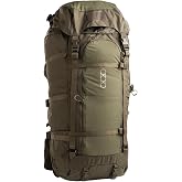Eberlestock Brooks 7000 Pack &ndash; EMOD Attachment Bag for Extended Backcountry Hunts &ndash; 7000 Cubic Inches Storage &ndash; Expedition-Class Roll-Top Backpack with Lid &ndash; Compatible with Modframe &ndash; Military Green