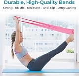 Beenax Resistance Band Set of 3 2m Multipurpose Fitness Bands Green Blue Purple view 4