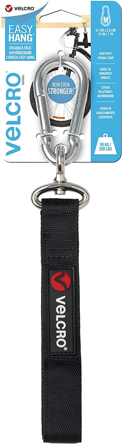 Velcro Easy Hang Strap 25MM X 61CM Black