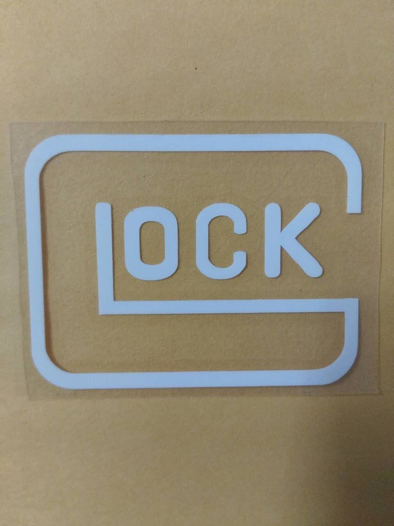 Reflective Car Sticker 4 Piece/lot GLOCK Sticker, 2" Car Decal Window