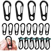 Mini SF Alloy Carabiner Clip, EFFIET Tiny Spring Snap Hook Carabiners for Backpack Bottle Using Keychains Accessories