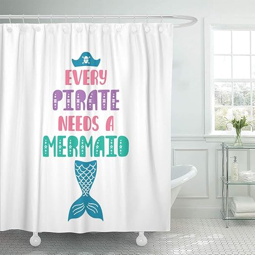 Amazon Com Emvency Waterproof Fabric Shower Curtain Hooks Every