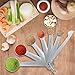 Measuring Spoons EZILIF Measuring Spoons Stainless Steel Set of 7 Kitchen Tablespoon Measuring Spoon with Measuring Ruler for Measuring Dry or Liquid Ingredients
