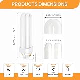 Akynite 13W G24q-1 4-Pin CFL 850LM 4000K 2U Shape AC220-240V 2pcs view 3