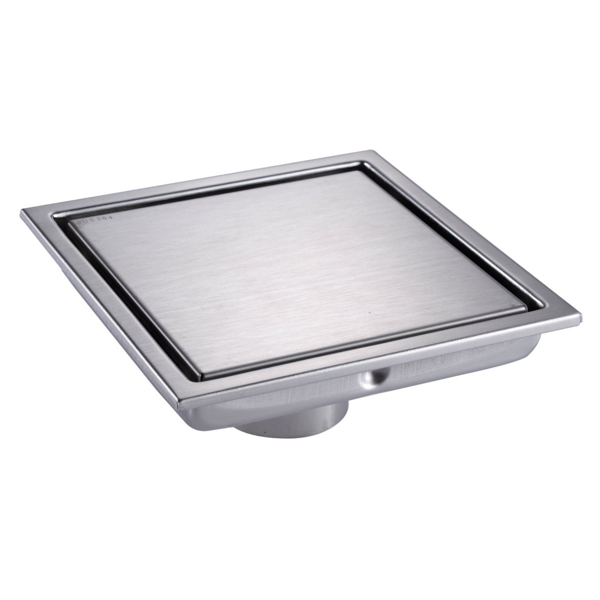 Square Shower Floor Drain with Tile Insert Grate Made of Sus304