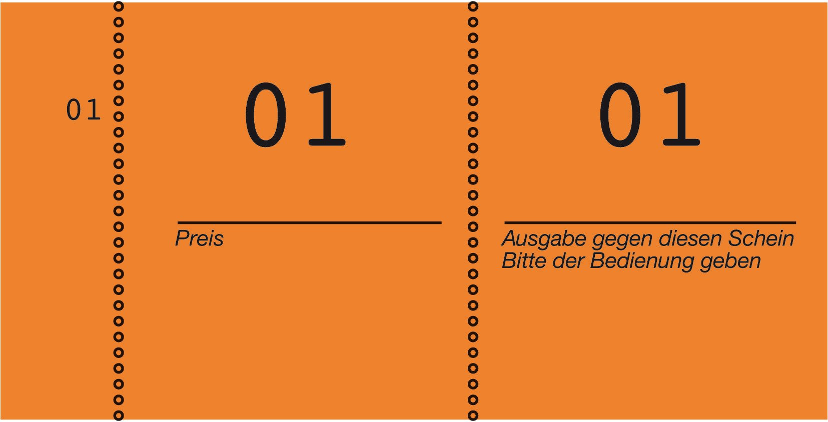 Avery Zweckform 869-10-1 Number Pad 105x53 mm 1-1000 Numeration Orange 10-Pack