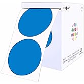 PARLAIM 2" Blue Round Color-Code Circle Dot Labels on a Roll, 500 Stickers, 2 inch Diameter for Inventory Garage Sale Office School