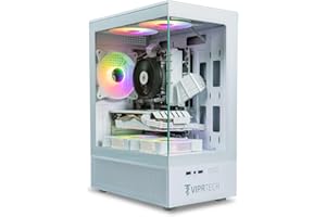 ViprTech Stryker 1.0 Gaming PC - AMD Ryzen 7 (4.1GHz Turbo), RX 580 8GB, 32GB DDR4 3200, 1TB NVMe SSD, 700W PSU, WiFi BT USB-C, Win 11 Pro, RGB, Desktop Computer Prebuilt, White