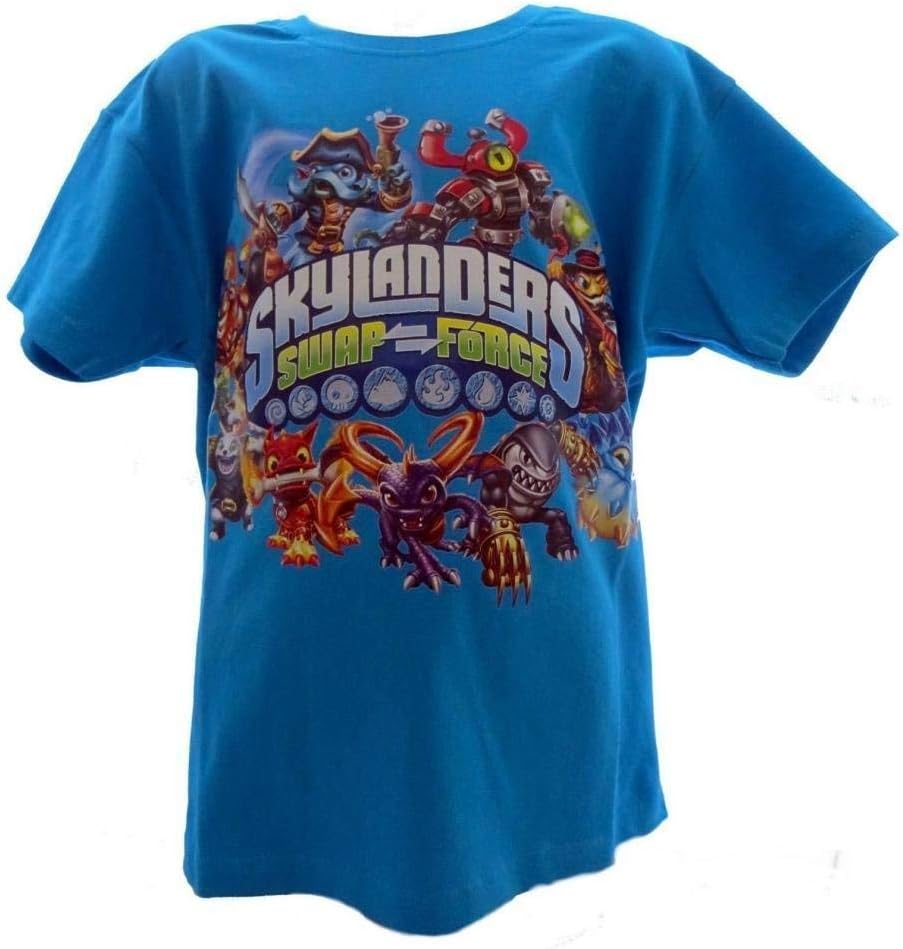 Official Skylanders Swap Force 100% Cotton Blue T-Shirt Age 5-6