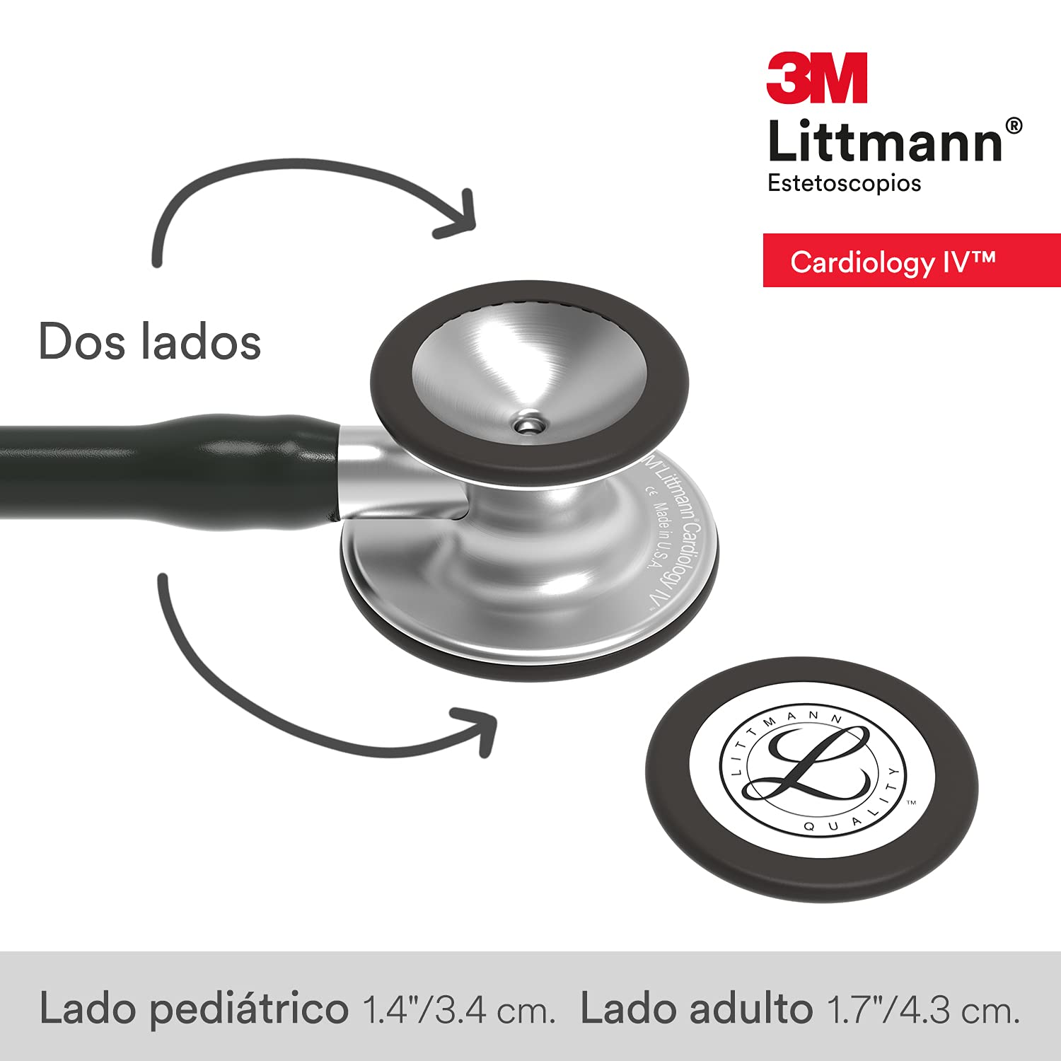 3M Littmann Cardiology IV Diagnostic Stethoscope, 6152, More Than 2X as Loud, Weighs Less, Stainless Steel Chestpiece, 27