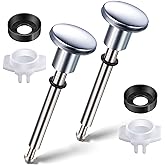 Enhon 2 Set Tub Spout Diverter Repair Kit, Includes 2 x Diverter Valve Stems, 2 x Cup Seals and 2 x Gates, Bathroom Shower Ba