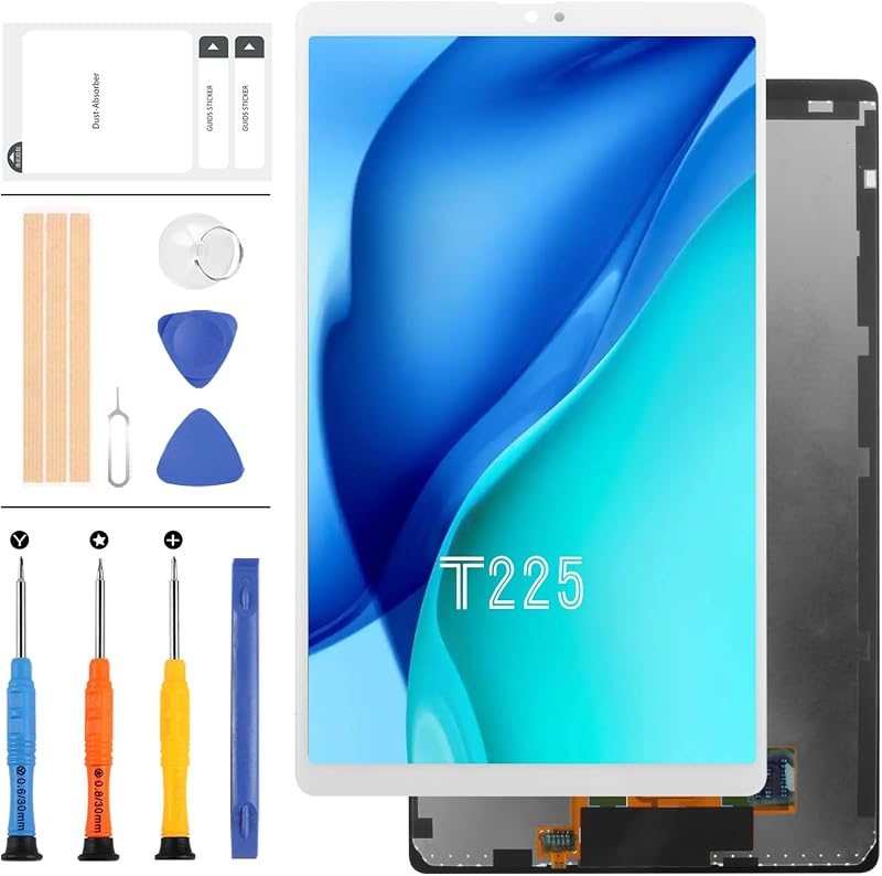 LADYSON White LCD Screen Replacement For Samsung Galaxy Tab A7 Lite LTE SM-T225