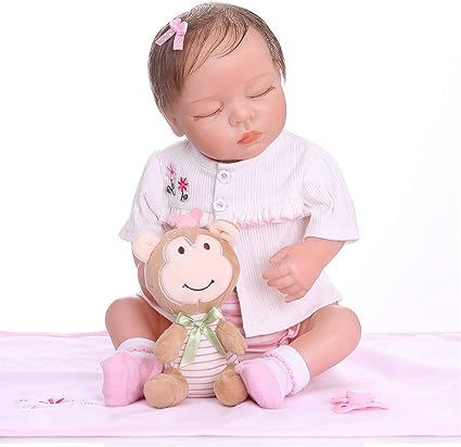 Amazon Com Anano Realistic Reborn 18inch Newborn Silicone Full Body Baby Dolls Girl Lifelike Sleeping Baby Anatomically Correct Reborn Dolls Kids Toys Toys Games