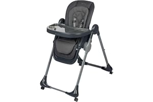 Safety 1st Olea 3-in-1 High Chair for Newborn to Toddler | Kitchen Booster Chair Mode, Adjustable, Recline, Easy-to-Clean Des