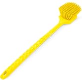 SPARTA 20 Inch Floater Scrub Brush, Polybutylene Bristles, Yellow | Swivel Scrub, Multiple Bristle Angles, Ergonomic Handle, Chemical and Heat Resistant, BPA Free, Color-Coded Cleaning