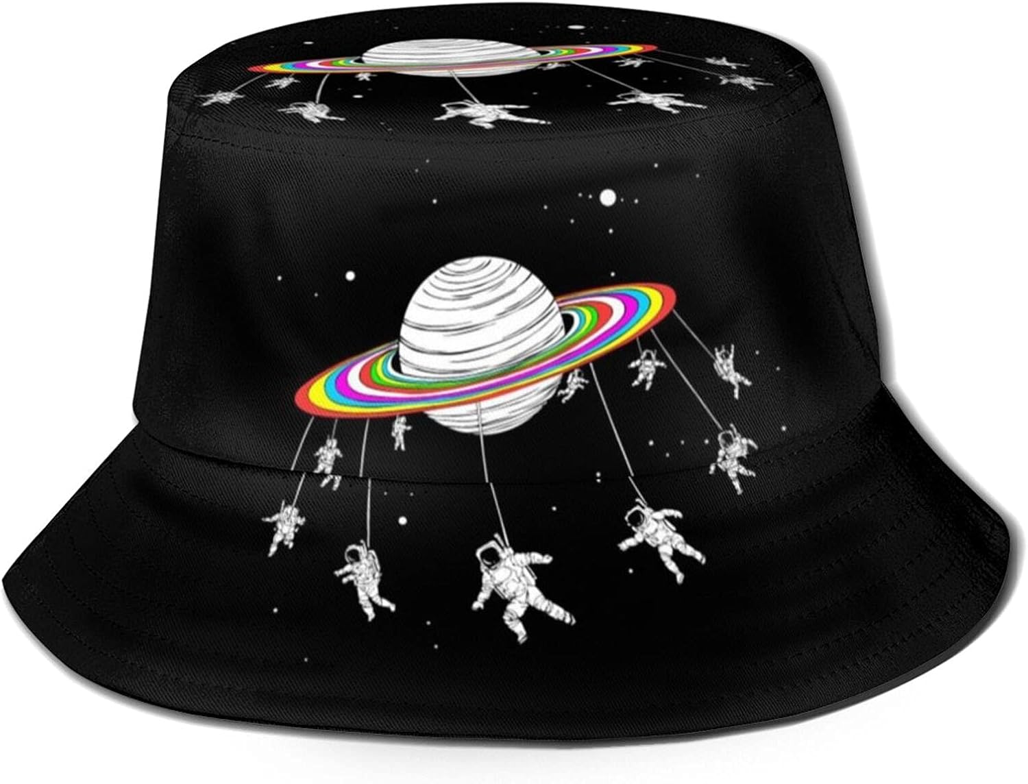 NOBAHIDS Astronauts Space Bucket Hat, Packable Sun Hat, Outdoor