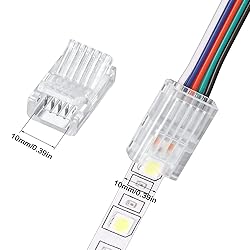 Flutesan 10 Packs Solderless LED Strip