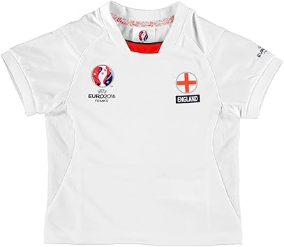Amazon Uefa Euro 16イングランドpoly Tシャツinfantsホワイトfootball Soccer Top Teeシャツ Uefa スポーツファングッズ