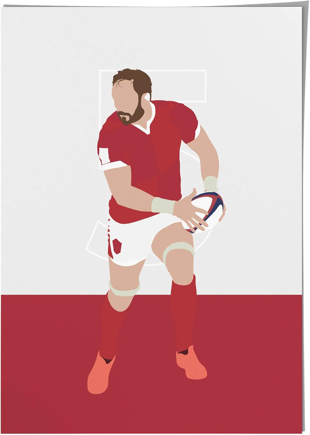 Boot And Ball Ltd Rugby Union Poster A2 Alun Wyn Jones Wales Amazon Co Uk Kitchen Home